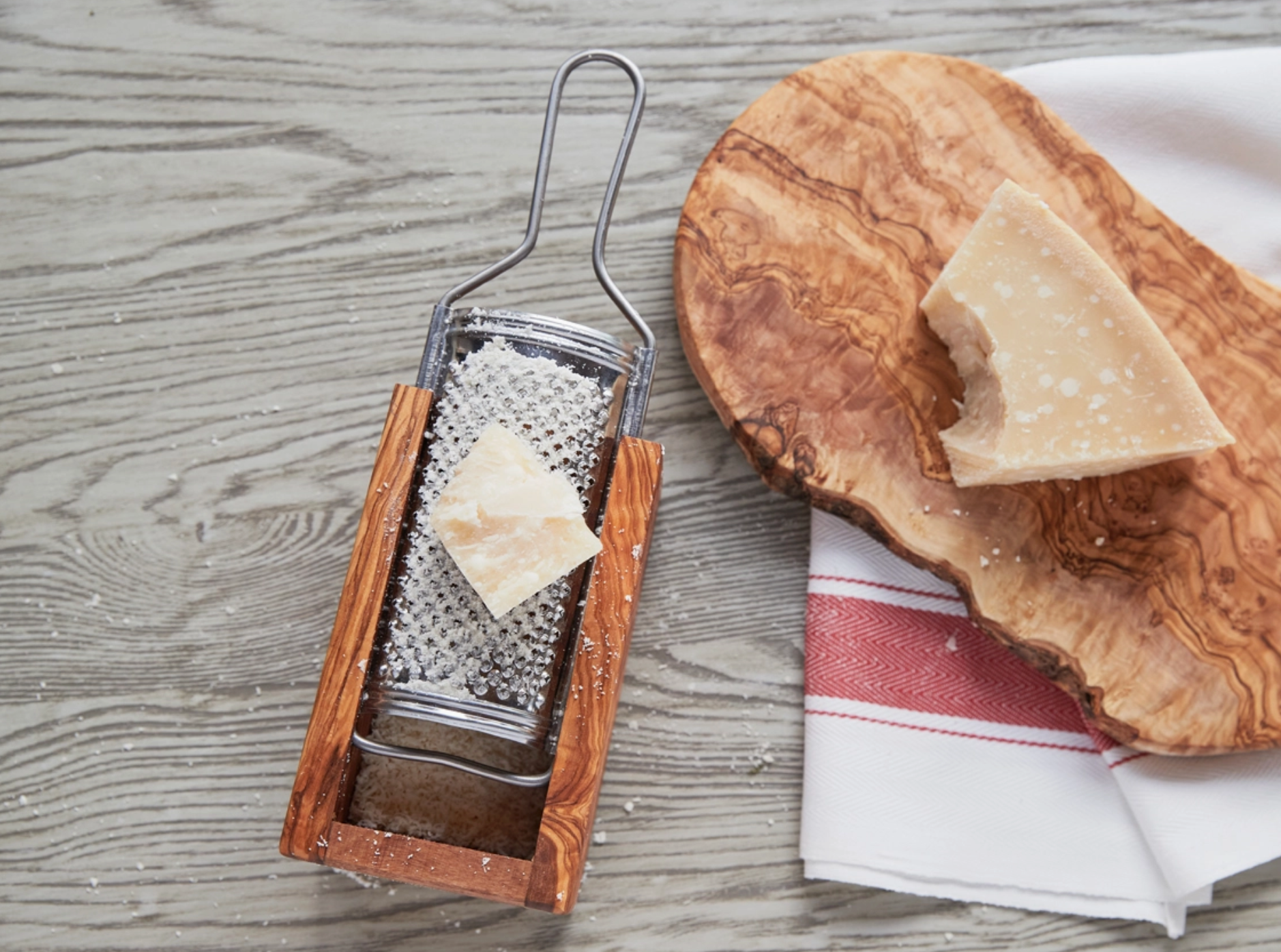 Italian Olivewood Box Cheese Grater